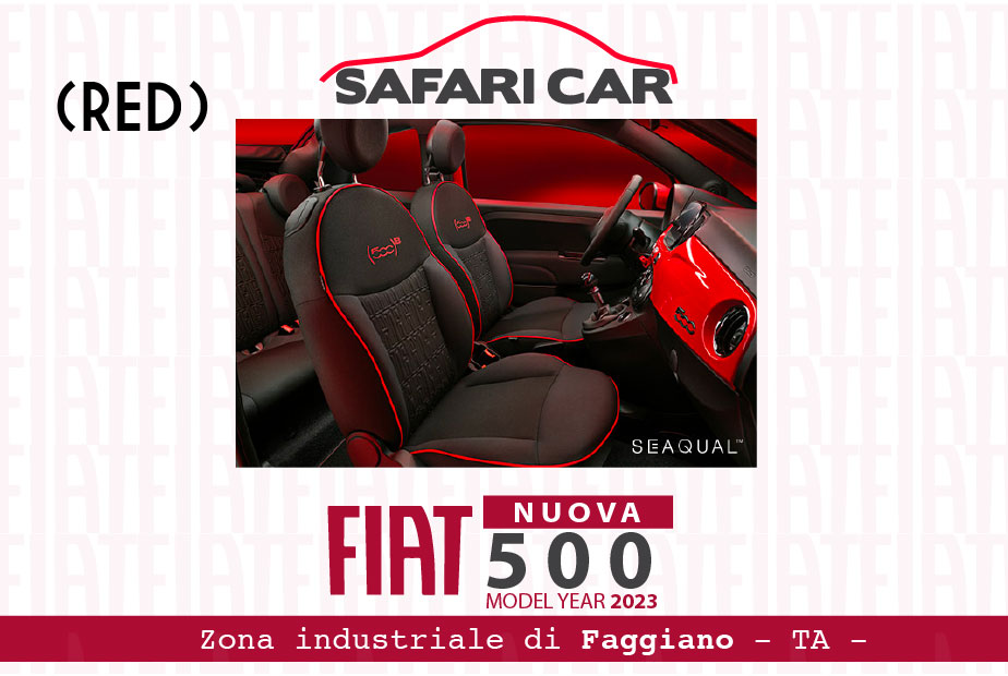 Sedili Fiat 500 RED my23 Taranto