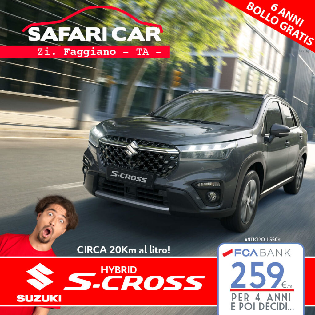 Offerta Concessionaria Suzuki S-Cross Taranto