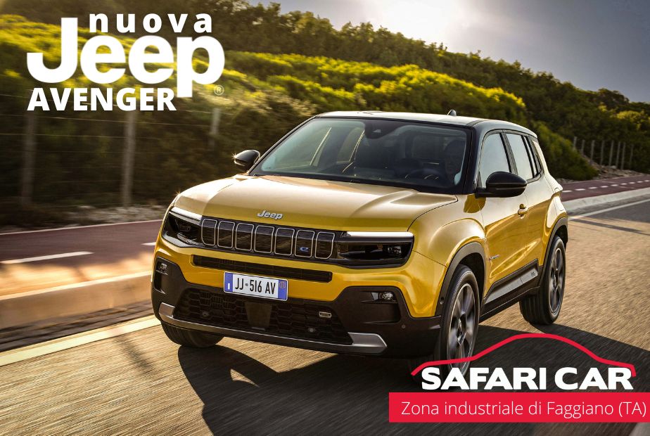 Nuova Jeep Avenger concessionaria auto Taranto