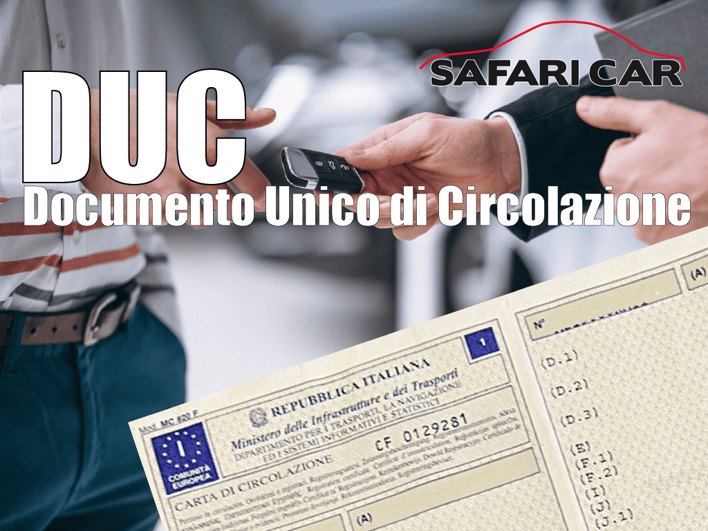 DUC Documento Unico Di Circolazione Safari Car