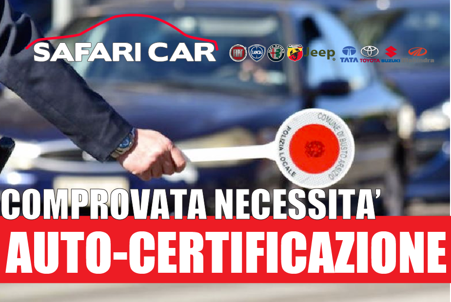 comprovata necessità Autocertificazione covid19