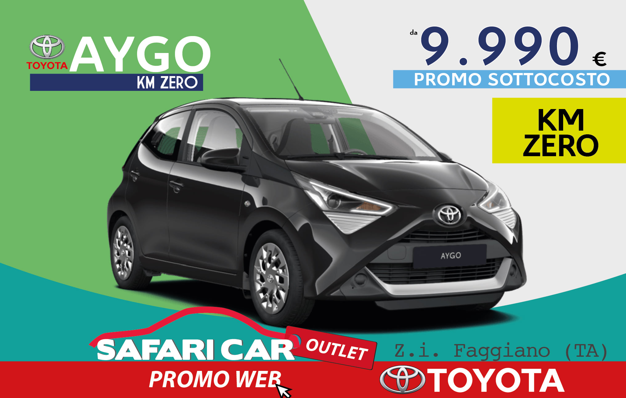Offerta Toyota Aygo Km Zero Taranto Giugno 2021