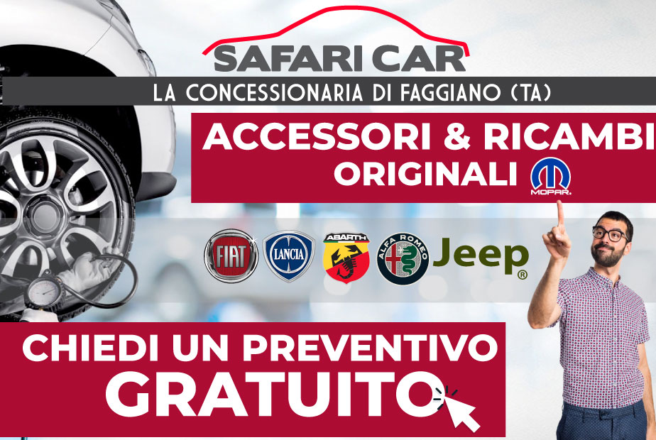 Ricambi originali Fiat Lancia AlfaRomeo Jeep Abarth Mopar