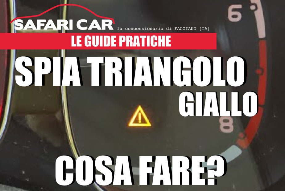 Spia triangolino giallo automobile