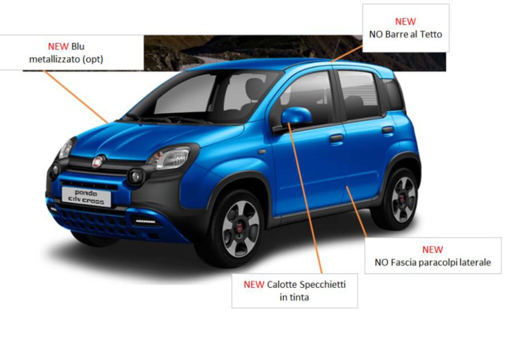 Medium Fiat Panda City Cross MY22 con dettagli