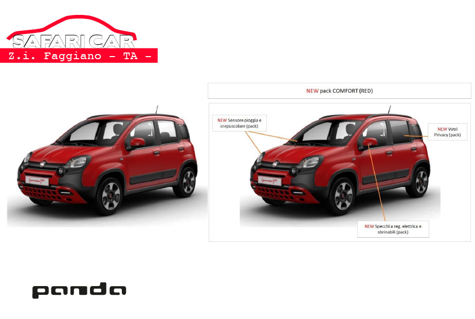 Dotazione Fiat Panda RED my23 2023 Taranto