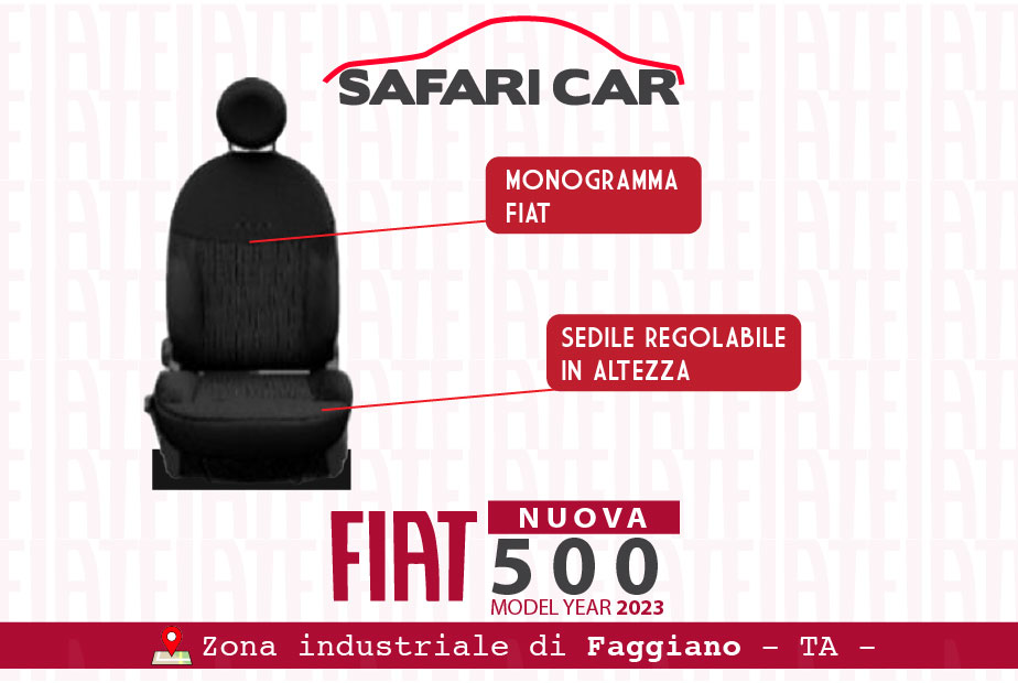 Sedile Fiat 500 my23 Taranto