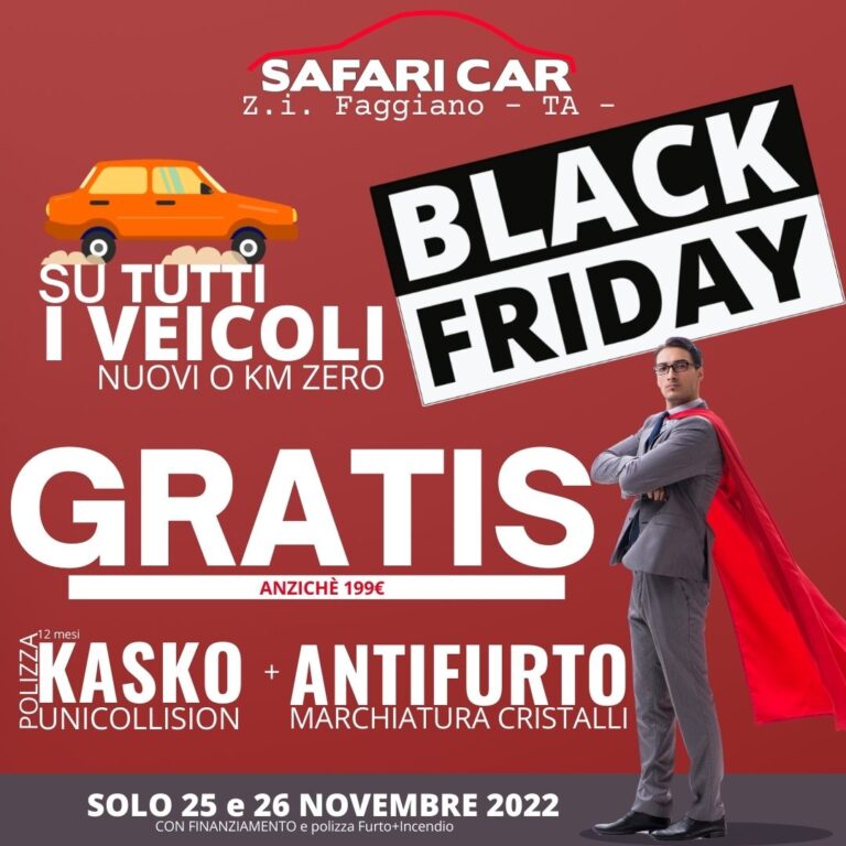 Black Friday auto Taranto 2022