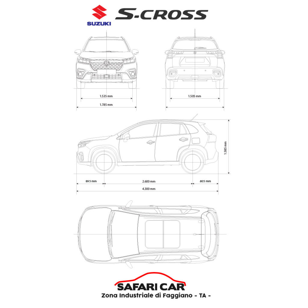 Offerta Suzuki S-Cross Taranto 14 Offerta Suzuki S-Cross Taranto Dimensioni s-cross concessionaria suzuki taranto