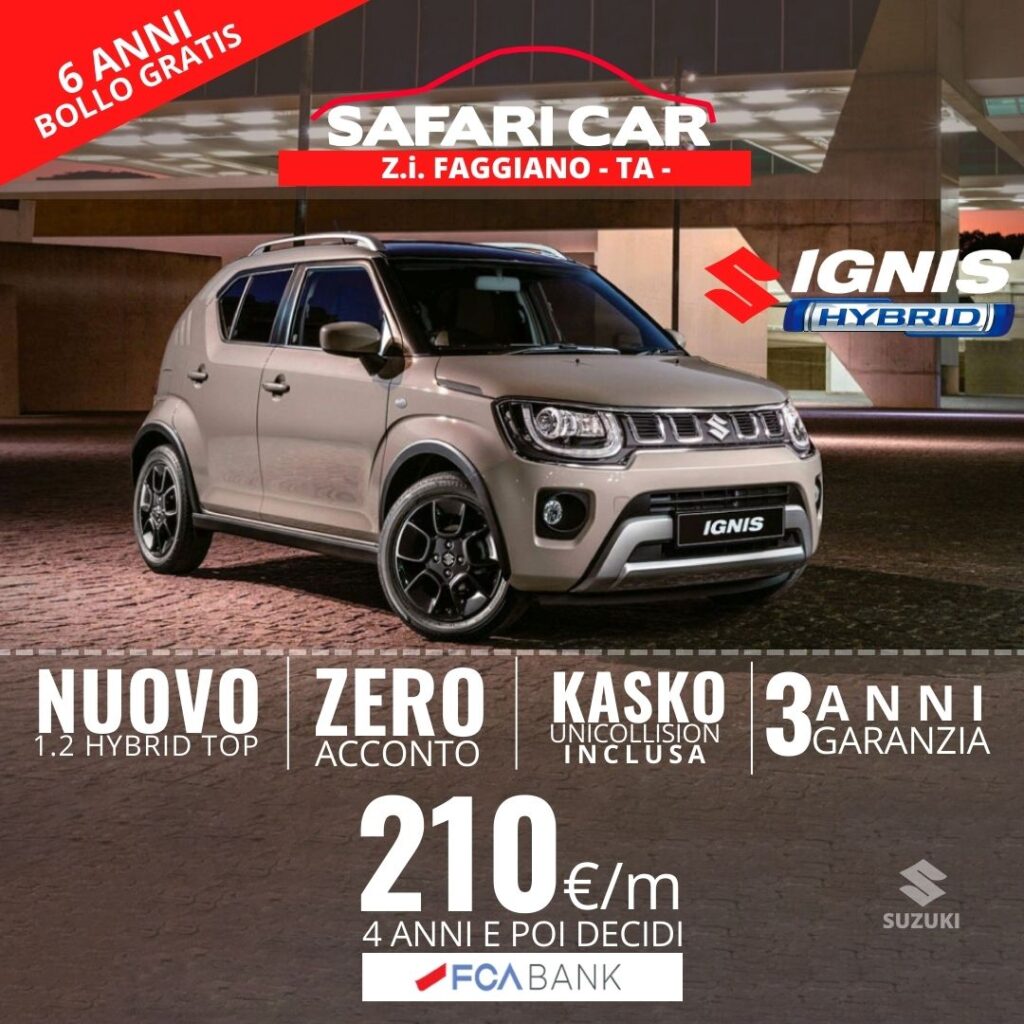 Offerta Suzuki Ignis Taranto 1 Offerta Suzuki Ignis Taranto Offerta Suzuki Ignis Taranto concessionaria