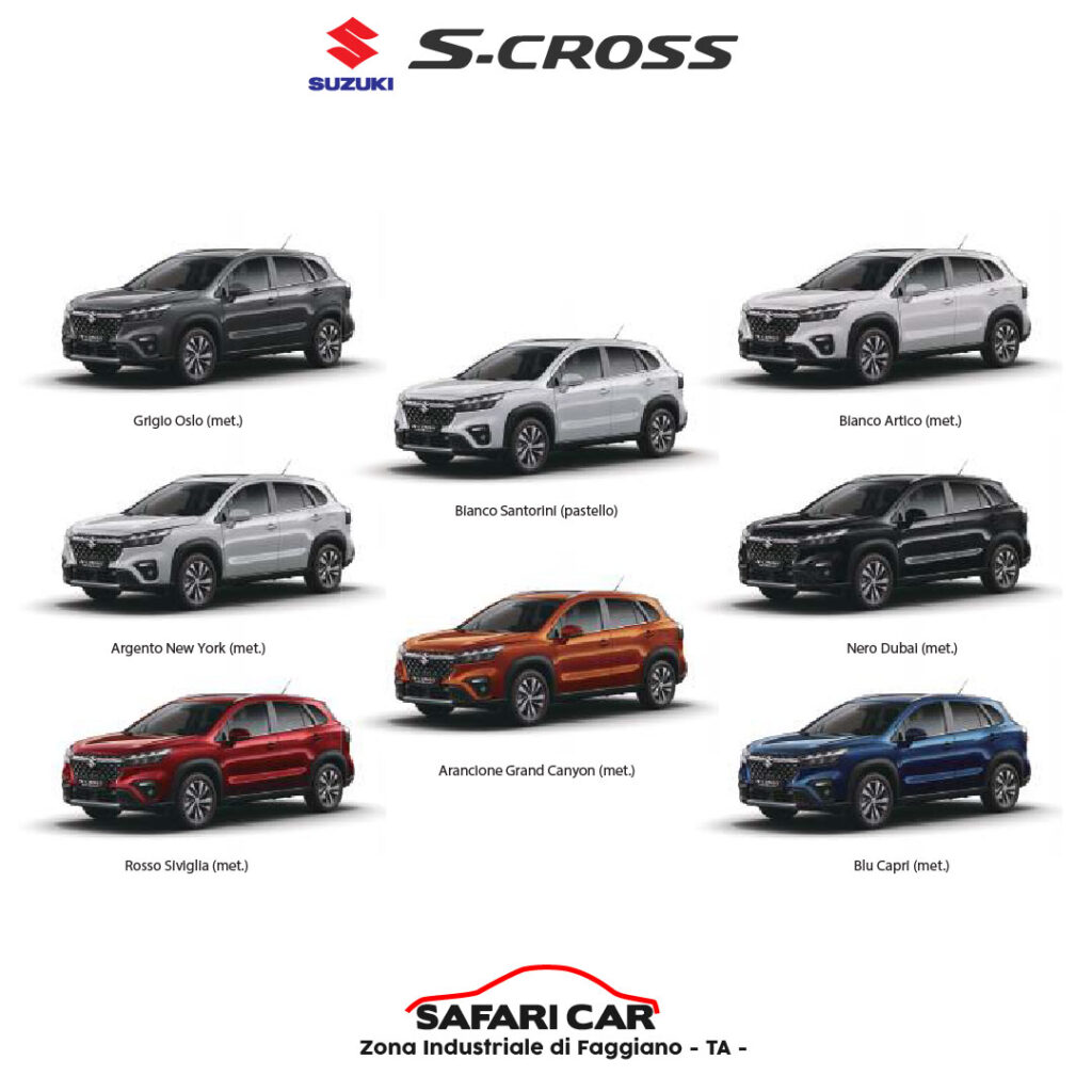 Offerta Suzuki S-Cross Taranto 13 Offerta Suzuki S-Cross Taranto gamma colori s-cross concessionaria suzuki taranto