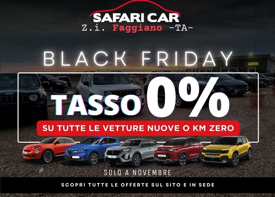 Black Friday 2023 Taranto offerta auto
