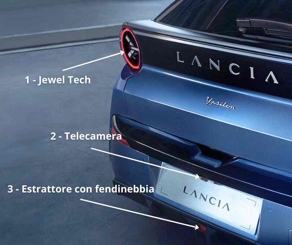 esterni posteriore Nuova Lancia Ypsilon 2024 concessionaria Taranto